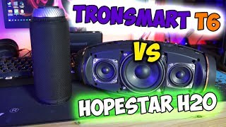 Hopestar H20 vs Tronsmart T6 🔊 Какая блютуз колонка лучше? Сравние тронсмарт элемент т6 и хоупстар