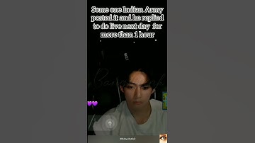 V searching in live Indian Army members😳 #kimtaehyung #vlive #army #btslive #btsv #taehyung #btsarmy