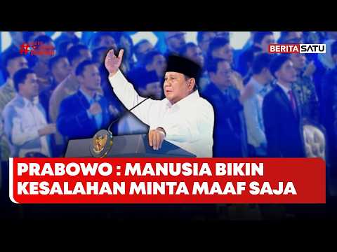 Prabowo Komentari Teks Pidato Saat Hadiri HUT Ke-25 Demokrat