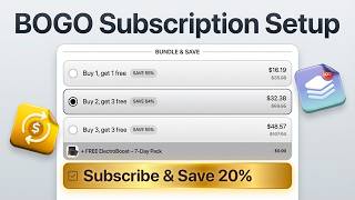 How to Set Up BOGO for Subscriptions in Shopify (Free Item Only on First Order)