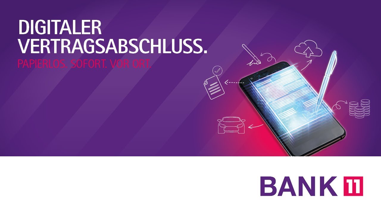 Digitaler Vertragsabschluss von Bank11 - ohne Videolegitimation - YouTube