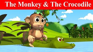 🐒 MONKEY AND THE CROCODILE 🐊 #kids#education#moralstories#munna #englishstory #trending