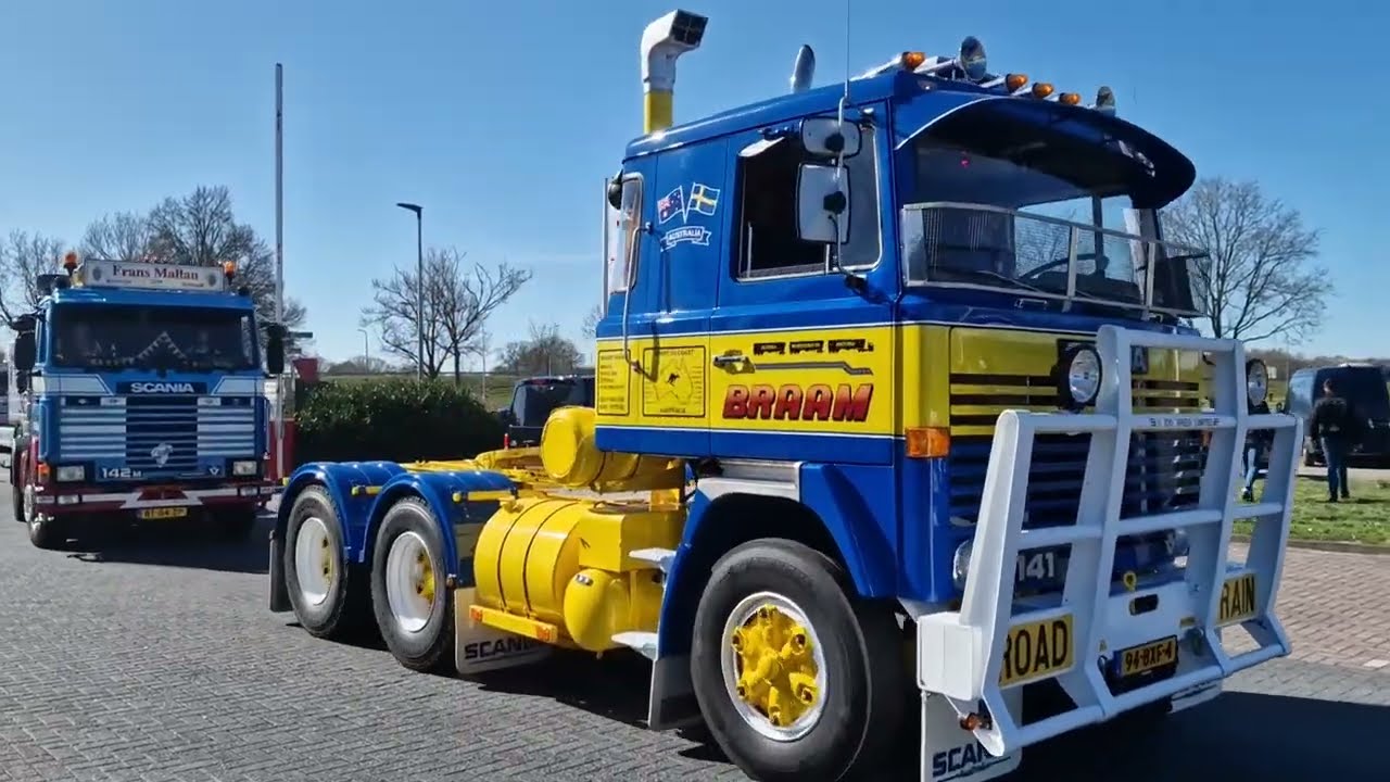 Retro Truck Tour 2025 Uitrijden bij de Raket in Rogat