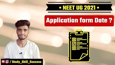 Neet 2021 application form date