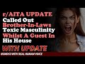 Reddit Stories | r/AITA UPDATE Called Out Brother-In-Laws Toxic Masculinity Whilst A Guest ...