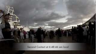 Total Solar Eclipse Audience 14 Nov 2012 Oosterdam