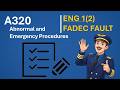 A320 Engine FADEC Fault | Frozen Parameters but Engine Running