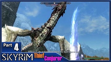 Skyrim: Thief Conjurer, Part 4 / Bleak Falls Barrow and The Whiterun Dragon!