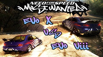 Lancer EVO VIII vs EVO X - Which One Is Better ? - Blacklist 9 VINYL | NFS Most Wanted REMASTERED