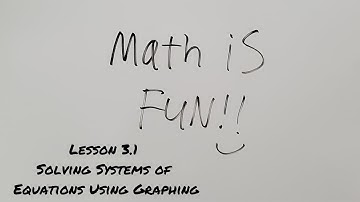Lesson 3 1 Solving Systems of Equations with Graphing