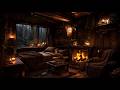 Cozy Thunderstorm Night 🌧️🔥 Fireplace Cabin Ambience for Sleep & Relaxation (No Ads).