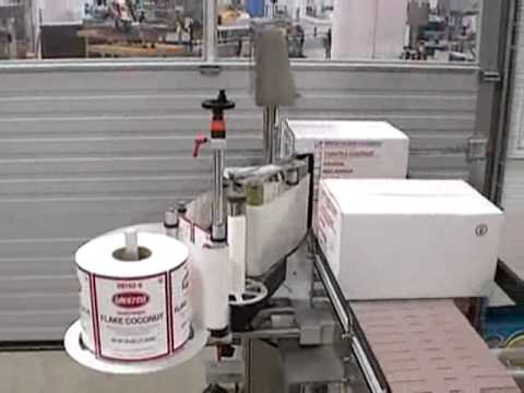 JDA-Carton Labeler Machine, Case Box Labeller,Print and Apply - YouTube