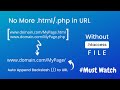 Render HTML/PHP Page without .html/.php without .htaccess file | No URL rewriting