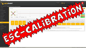 Tutorial: Betaflight ESC Calibration