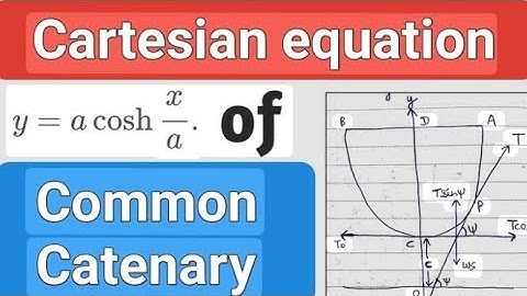 Proof of Cartesian equation of a Common Catenary  #Common Catenary  #mechanics  #bs mathematics #LU