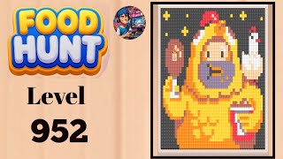 Food hunt pixel puzzle level  952 solution and walkthrough for gameplay 