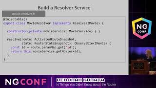"N Things You Didn’t Know About the Router" | Deborah Kurata | Minified Profile