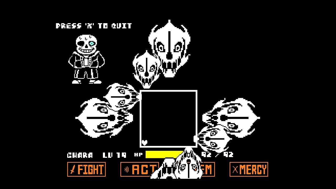 sans simulator custom attack 5 full custom attack 