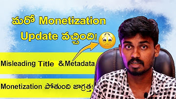Monetization Update: Misleading Title&Metadata - Youtube Disabled Monetization For Misleading Title
