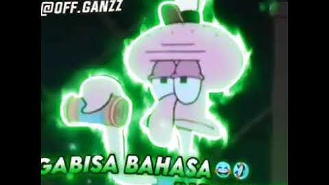 jedag jedug kartun spongebob 😍 squidward nggak bisa bahasa inggris