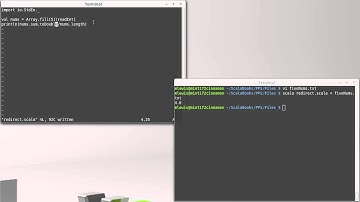 Files and I/O Redirection (in Scala)