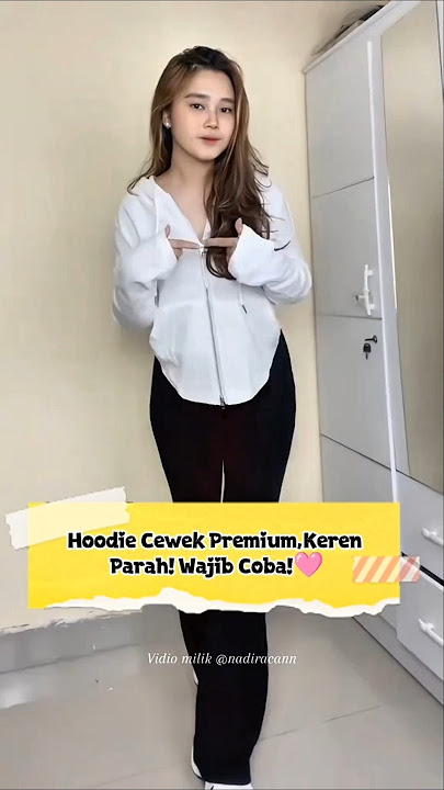 Hoodie Cewek Premium—Keren Parah! Wajib Coba! 🩷