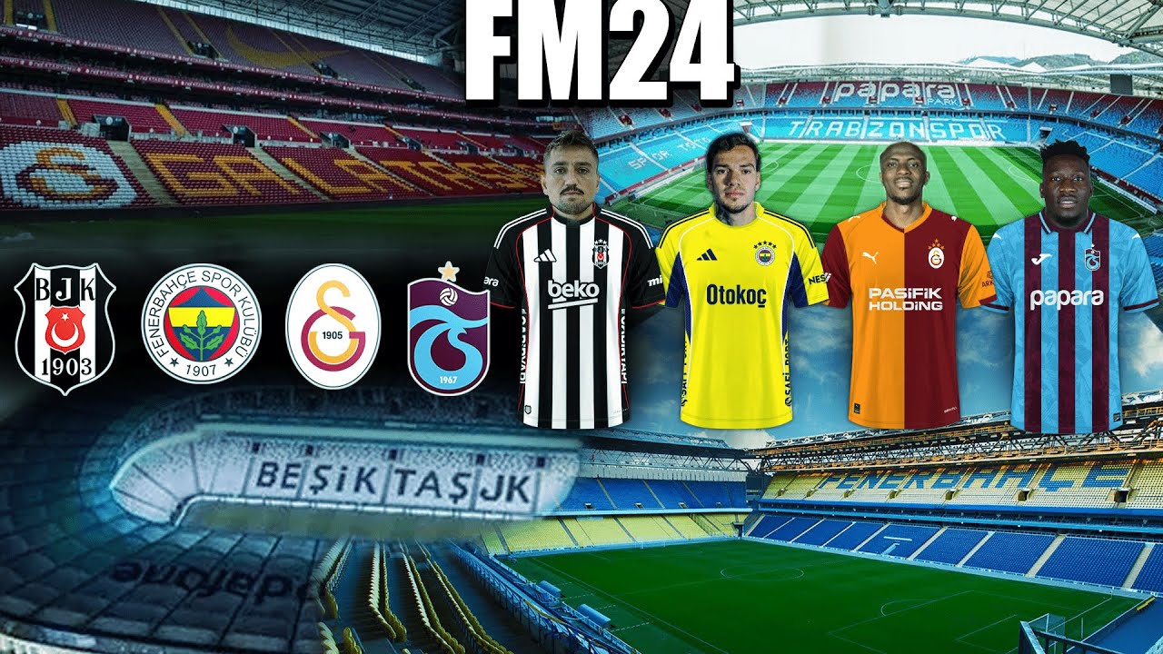 FM24 2025-2026  Yama Paketi 🔥 | Stadyum + Transfer + Forma + Yüz + Logo + Tema (Kurulum Rehberi) ⚽