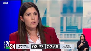 Debate completo entre Mariana Mortágua e André Ventura | Legislativas 2024