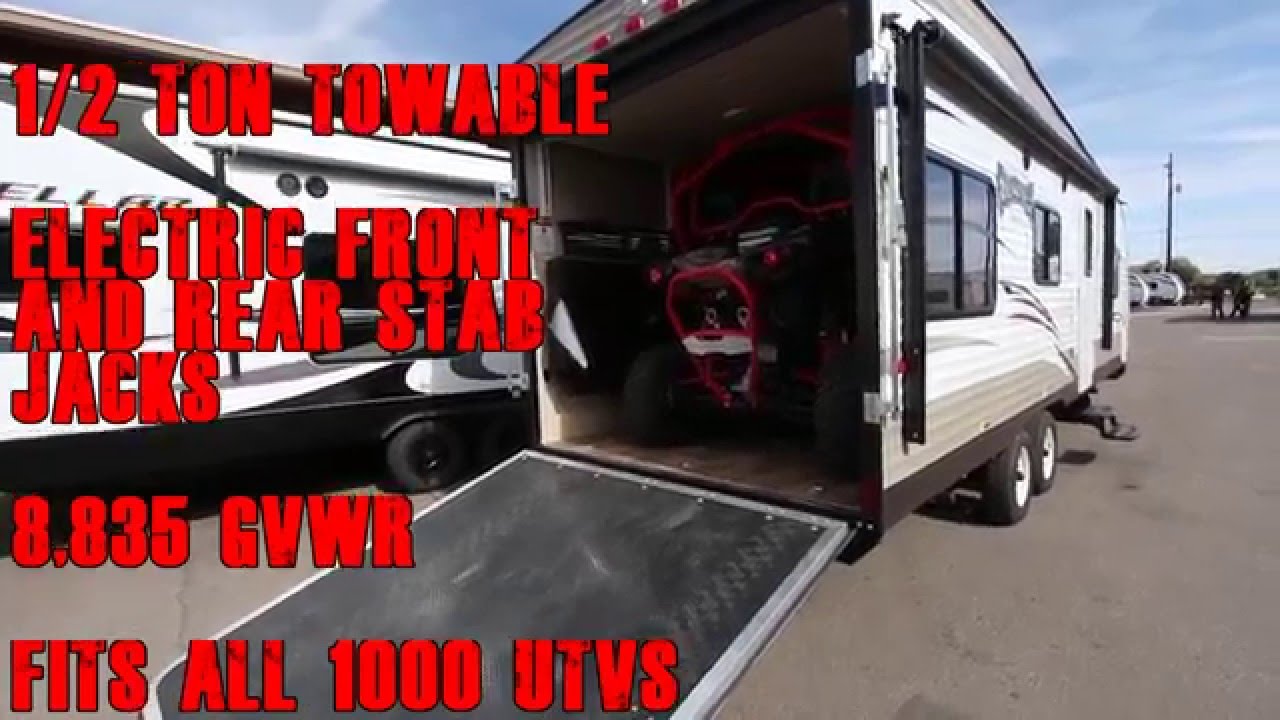 2016 Can Am 1000 Turbo Fits In 1 2 Ton Towable 25 Foot Wildwood Youtube