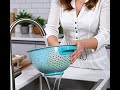 Big Size Rice Strainer Chalni for Kitchen, Colander for Kitchen, Rice Drainer Sieve Kitchen