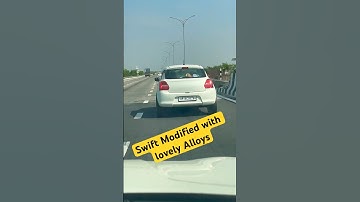 Swift Modified with lovely Alloy wheels #automobile #alloy #carcustomization #alloyswheels #swift