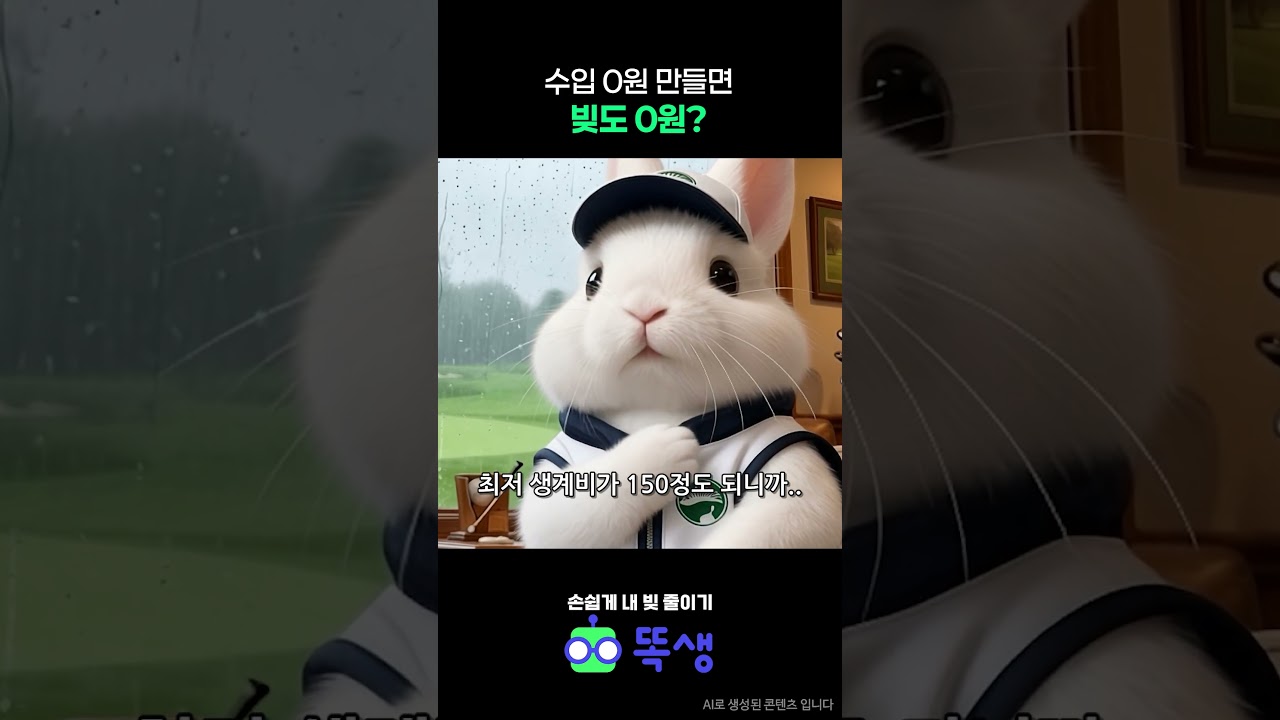 수입 0원 만들면 빚도 0원?