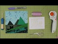 Beginner foundation paper piecing tutorial by Etive & Co. Simple mountain pattern.