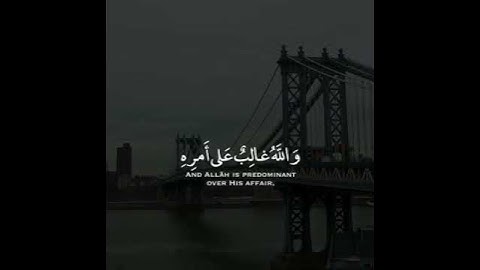 (وكذاك مكنا ليوسف في الأرض ولنعلمه من تأويل الأحاديث والله غالب على امره)سورة يوسف _ياسر الدوسري