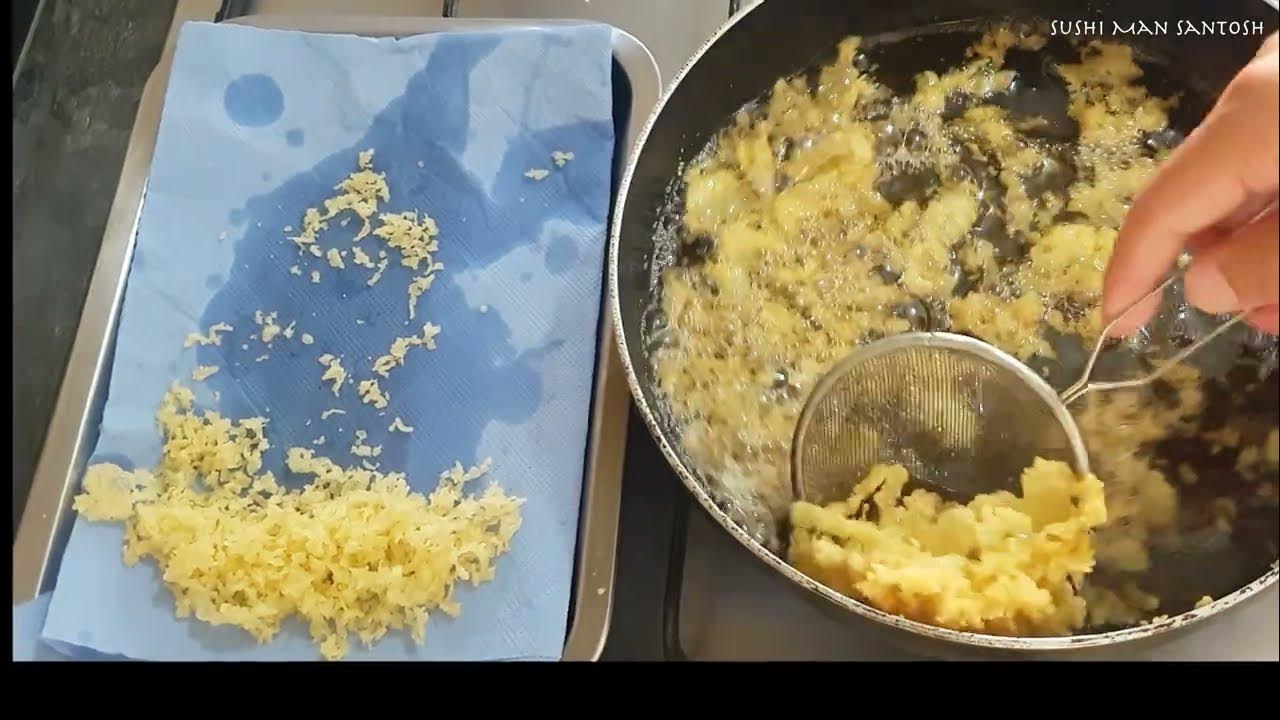 How to make Crunchy Tempura Flakes II Tempura Flakes Recipe YouTube