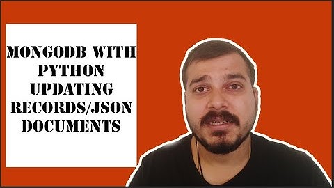 Tutorial 5- MongoDb With Python- Updating Records|Data Science