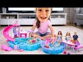 ADA İLE BARBİE EVCİLİK KIZ OYUNLARI! BARBİE RÜYA EVİ KURUYORUZ! 