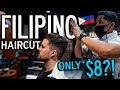 INSANE $8 Haircut In Manila! Are FILIPINO Barbers BEST IN WORLD?