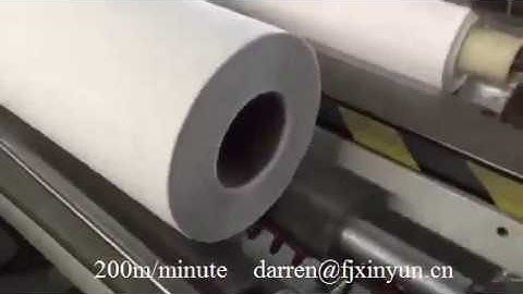 High speed full automatic rewinding and perforating maxi roll toilet tissue paper making machine