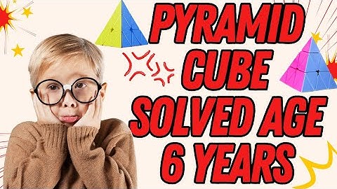 Future Genius Alert 🚀 | 6-Year-Old Solves the Pyraminx Cube!