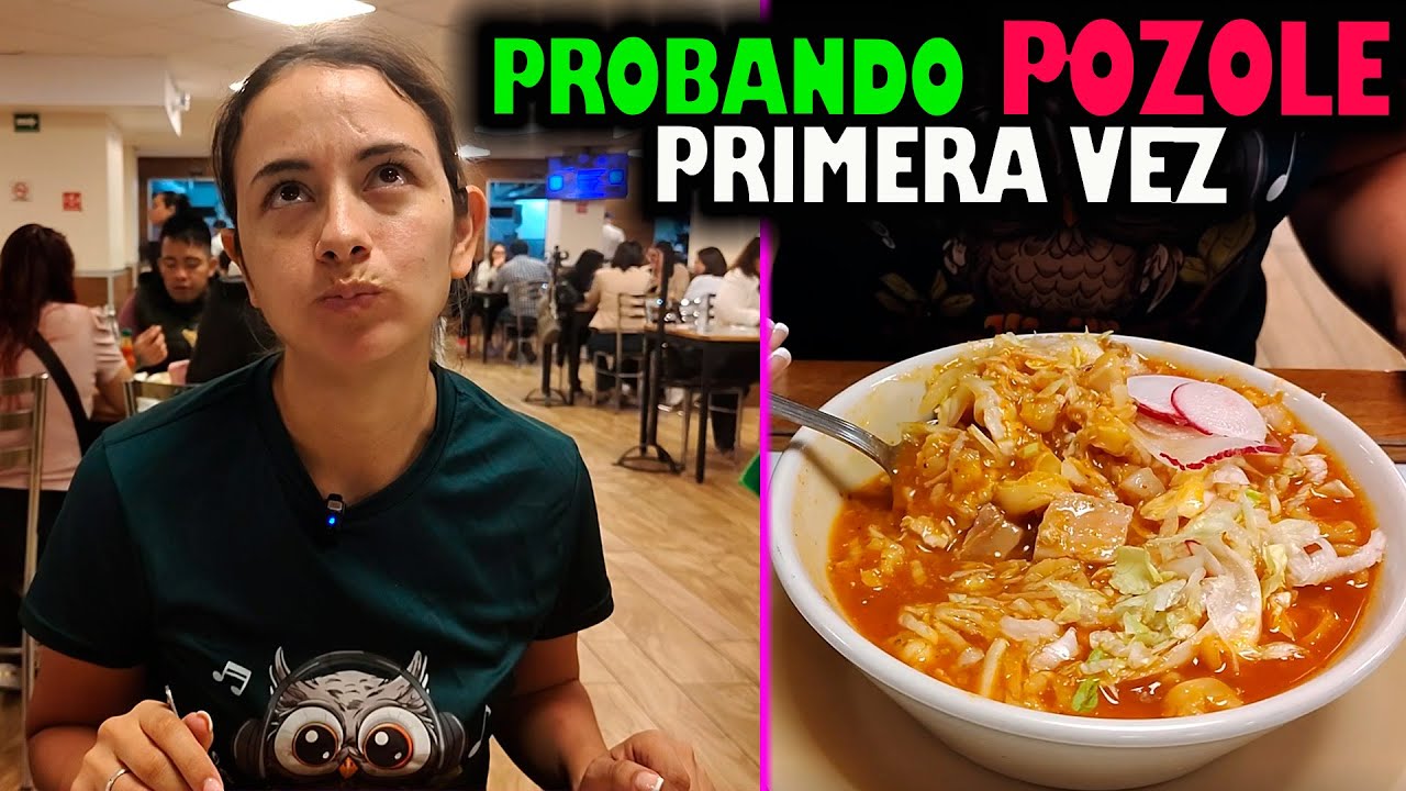 ANSO prueba el POZOLE y Tacos de Canasta por PRIMERA VEZ