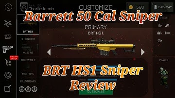 Bullet Force | BRT HS1 Sniper Review | Barrett 50 Cal Sniper