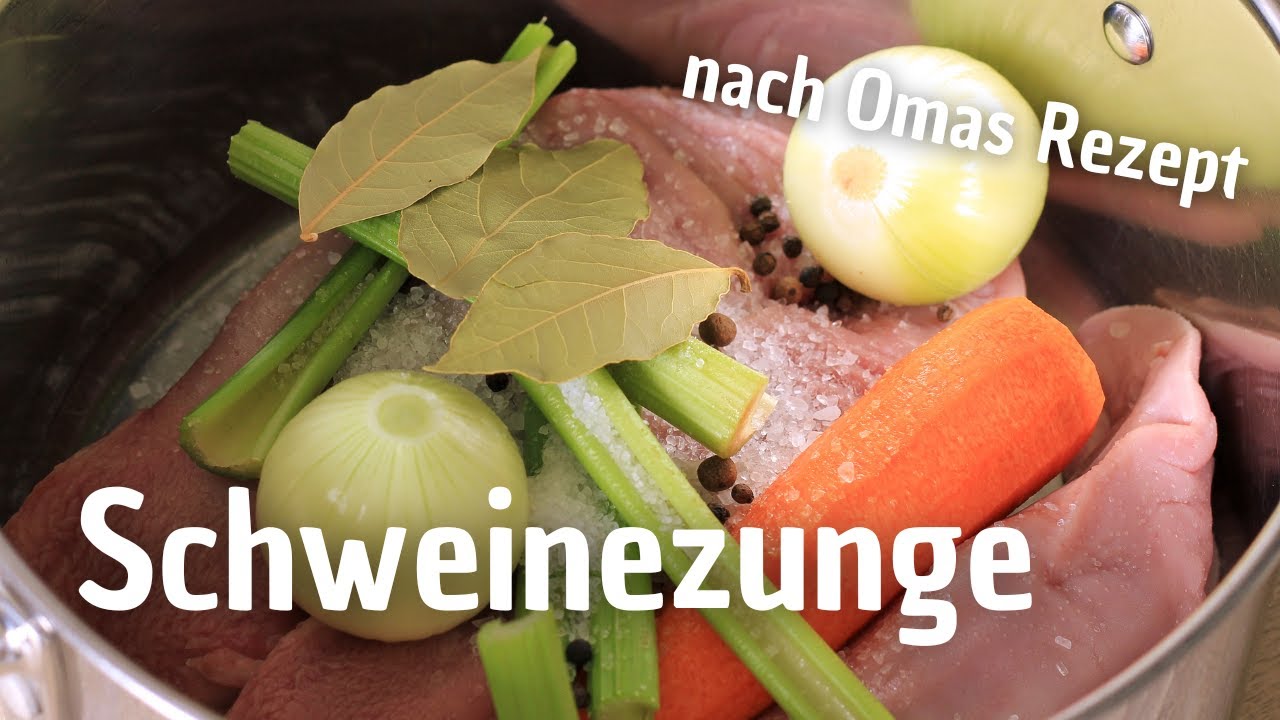 Wie Lange Muss Gepökelte Schweinezunge Kochen Schweinezunge einfach selber kochen - Nach Omas Rezept - YouTube