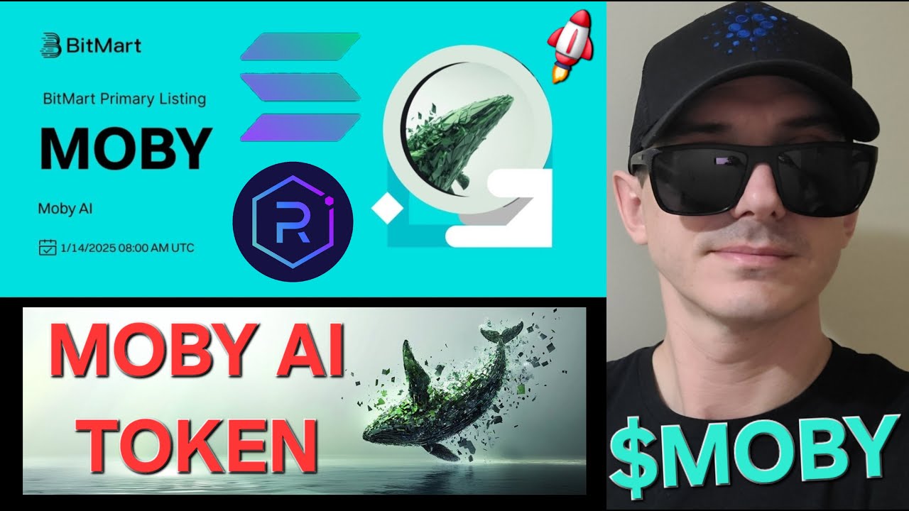 $MOBY - MOBY AI TOKEN CRYPTO COIN HOW TO BUY BITMART XT AGENT SOLANA SOL  BLOCKCHAIN RAYDIUM MOBYAI X