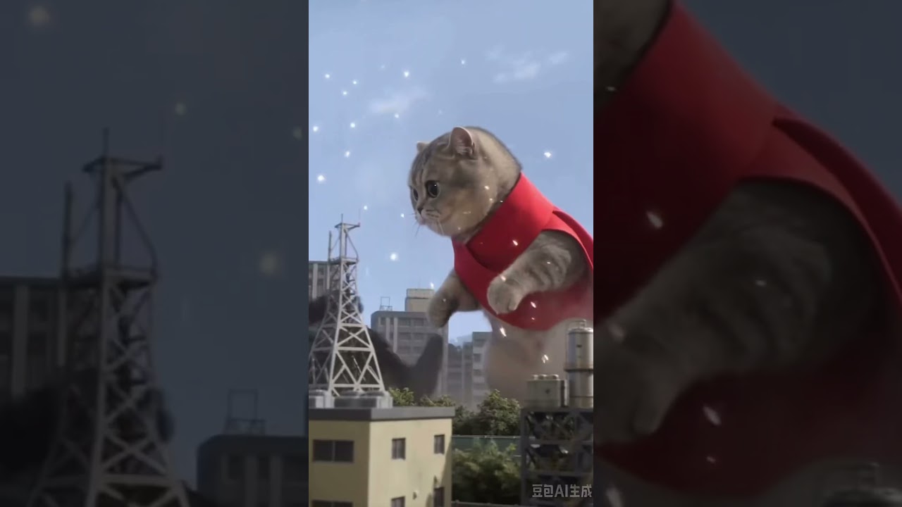 Epic AI Transformation | Cat to Ultraman Action Sequence