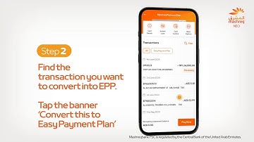 Bank With Ease - How to request an Easy Payment Plan (EPP) on Credit card| Mashreq UAE