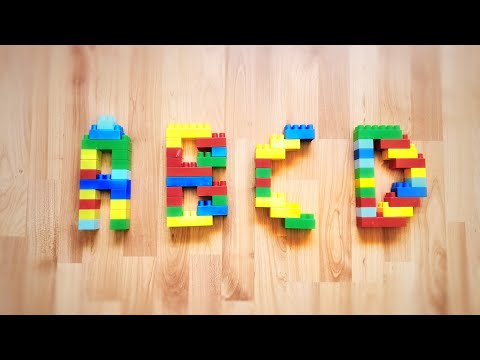 🔠 ABCD Letters with Building Blocks: Learn the Alphabet with Blocks