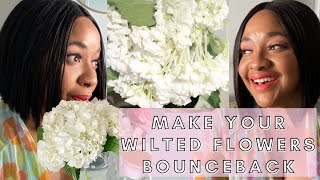 PLANT MOM Hack | Make Wilted Flowers Bounce Back | Better Homes & Gardens | Faith Love Life & Style