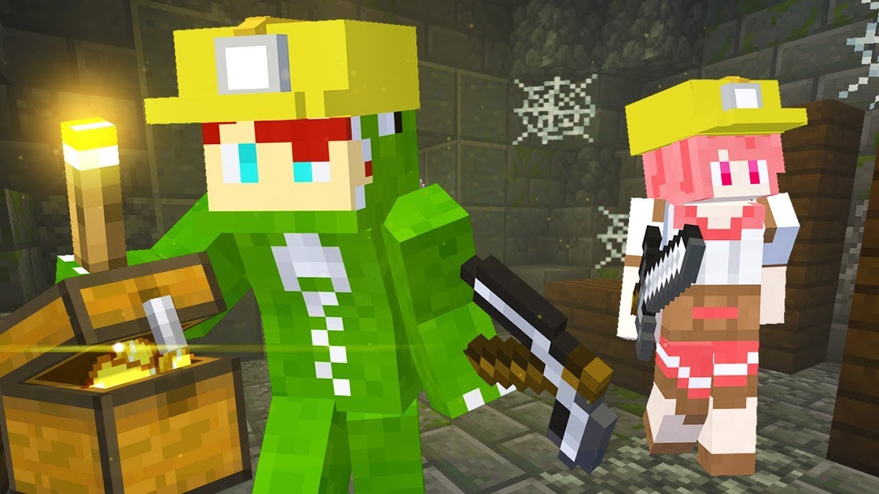Incan gold and treasure hunters in Minecraft - YouTube