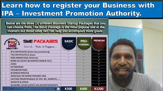 Learn How to Register your Business with IPA
